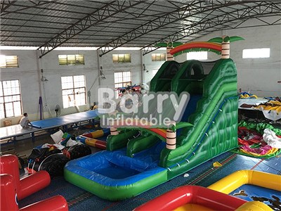 Purchase Jungle Green Inflatable Water Slide , Slide Inflatable BY-WS-064